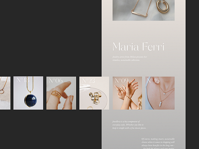 Web Design - Jewellery Store Concept clean ui editorial design figma minimal responsive web design ui ui design user inteface web design