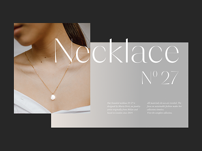 Web Design - Jewellery Store Concept