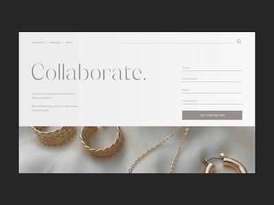 Web Design - Jewellery Store Concept app design apps branding clean ui editorial design minimal ui ui design user inteface