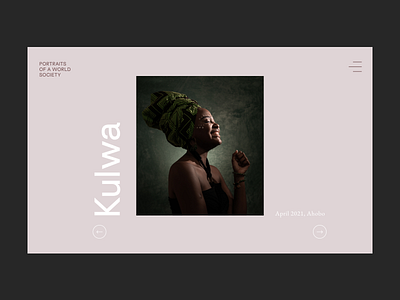 Portraits of Africa / Nº 3 branding clean ui design editorial design minimal ui ui design user inteface