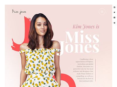 Miss Jones blog colors fashion webdesign