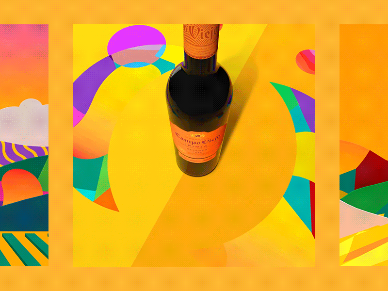 Campo Viejo Social N°2 3d animation campaign colors instagram motion social wine