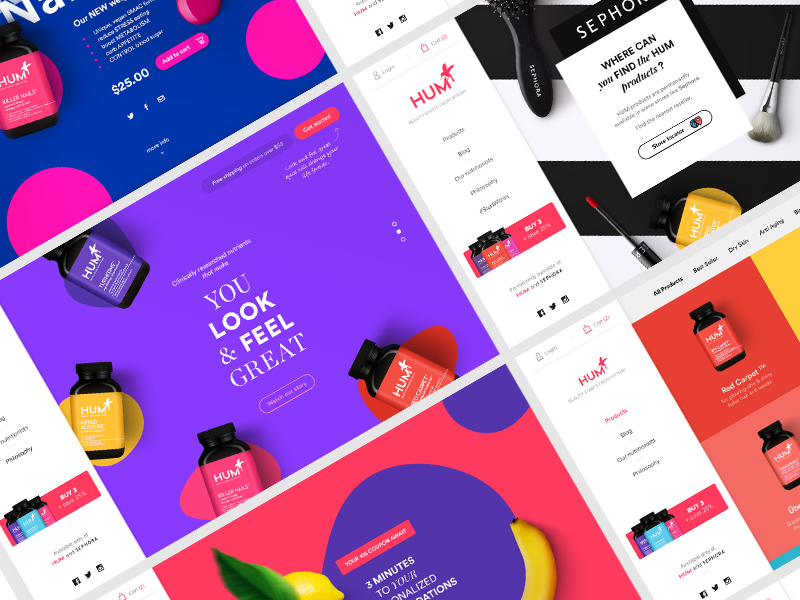 Hum Website redesign by Romain Briaux on Dribbble