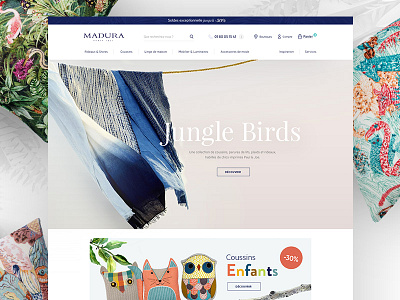 Madura Eshop design ecommerce eshop grid interior layout pillow website