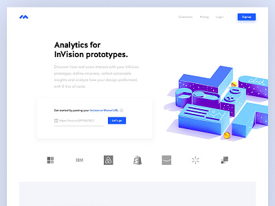 Maze landing page by Romain Briaux on Dribbble