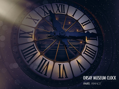 Orsay Museum Clock matte painting