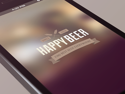 Happy Beer Splashscreen app iphone splashscreen