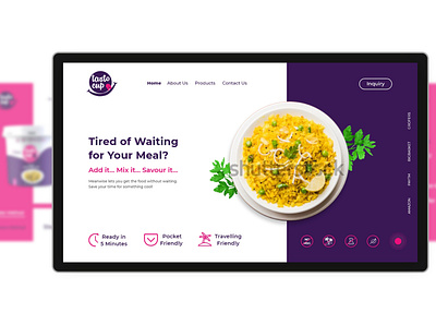Ready to Eat Food Product website design uiux website concept website design wordpress