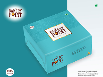 Bakery Point - Cake Box Design branding brandingagency creative design food illustration packaging vector