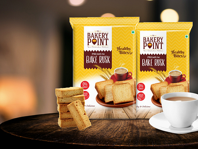 Bakery Point - Bake Rusk Packaging Design