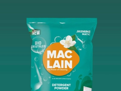 Maclain - Detergent Powder Packaging Design branding brandingagency creative creative agency design digital agency illustration jupiter technoway label design packaging