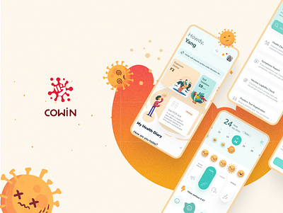 Covid-19 Health Portal App design figma mobileapp mobiledesign productdesign ui uidesign ux uxcasestudy uxdesign