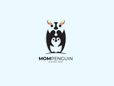 mompenguin branding des design graphic design illustration logo