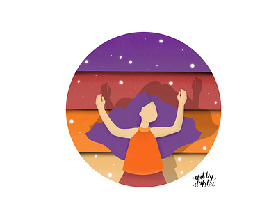 Spotlight Girl | Digital Illustration colour palette digital artist digital design dribbblechallenge for hire freelance illustrator illustration illustrator instagram procreate spotlight