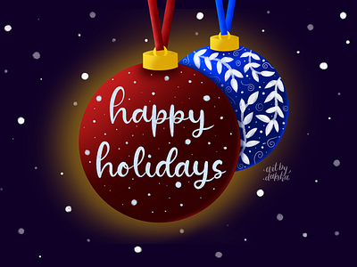 Happy Holidays illustration