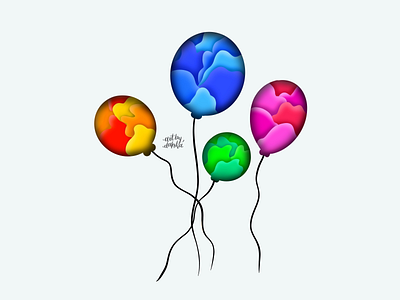 Balloons | Digital Illustration