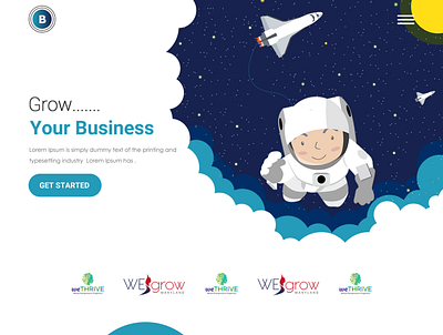 business grow illustration web