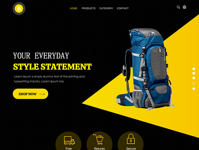 Shopping bag design web