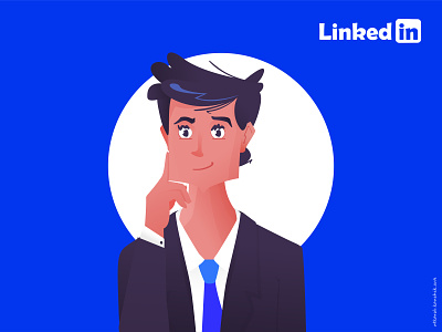 LinkedIn Profile cartoon cartoon character cartoon illustration character design dribbble illustration portrait