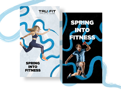 Spring Into Fitness with TruFit ad campaign ads advertising agency creative agency design fitness fitness ad illustration instagram mobile advertising spring ads story ad tampa