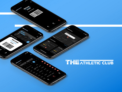 The Athletic Club Mobile App app design app designers barcode custom apps digital gym app locations mobile mobile apps mobile ui schedule ux ui