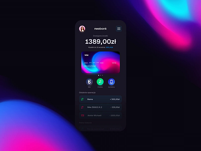 neobank - app design 🔥🤙🖤 app design bank banking graphicdesign mobile mobile app mobile ui motion design payment product design productdesign stats ui uidesign uiux ux webdesign