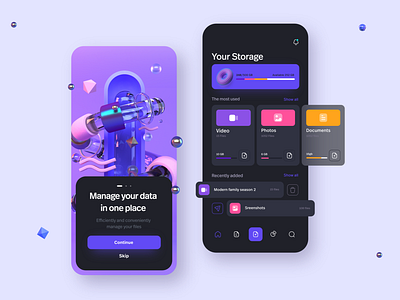 File manager app 📁🤓 app app design file file manager files interaction interface manager managment mobile mobile design product design ui uidesign ux