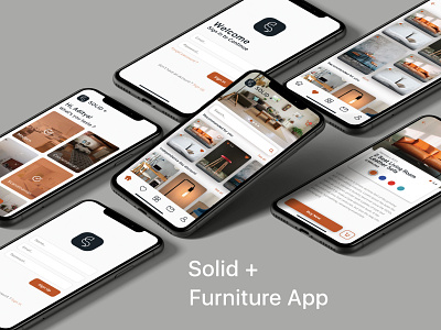 Solid+ Furniture App app design ui ux