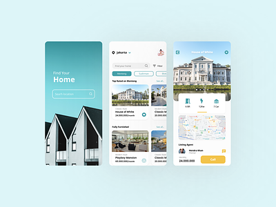 House Renting App app branding design icon ui userexperience userexperiencedesign userinterface ux web