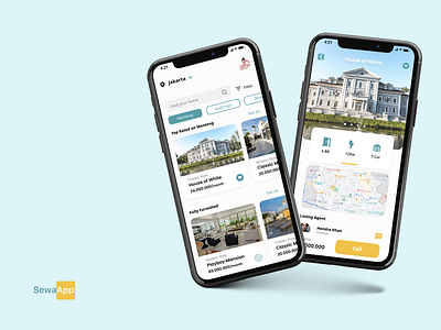 House Renting App Mockup