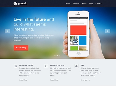 Generic Template Homepage