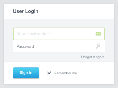 Sign In Form button clean forms login sign in simple ui ux