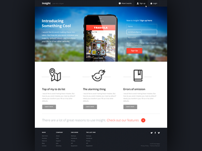 Landing homepage landing page product template theme themeforest ui