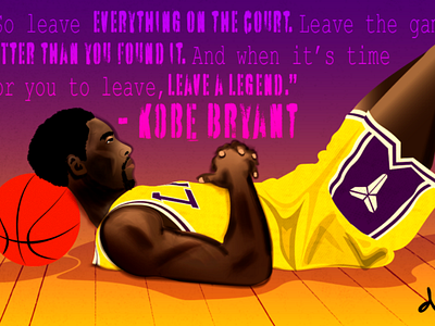 Illustration Exploration: Kobe Bryant Tribute