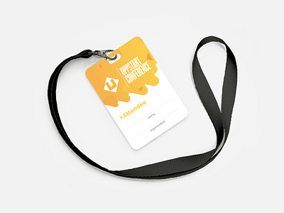 Uppstart Conference Print Design badge badge design branding conference print print design