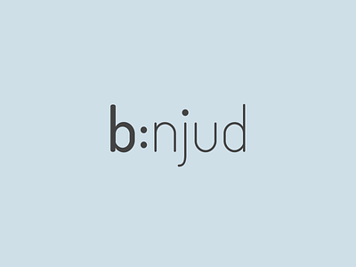 B:njud Logo Design branding identity logo logo design logotype minimalistic typography vector