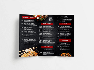 Chinese Restaurant Print Design chinese chinese food food menu menu design print print design restaurant