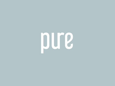 Pure Logo Design branding clean identity logo logo design logotype minimalistic pastel simple vector