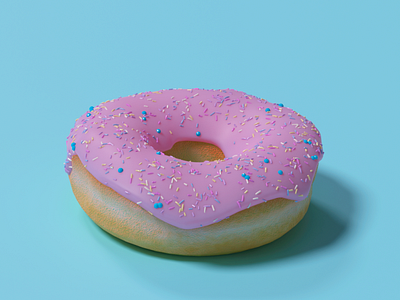 Delicious Blender Donut 3d 3d design 3d render blender cad design illustration illustration design product render