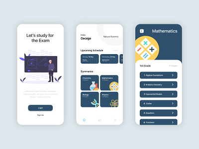 Education App design education app mobile app ui ux