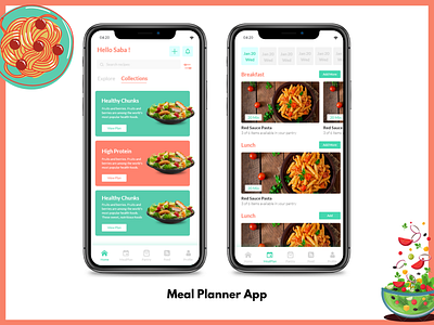 Meal Planner App foodapp mealplanner mobileapp sidechef ui userinterface ux