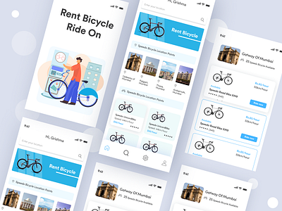 Rent a bike app appuiiux bicycle booking bike mobileapp rent a bike