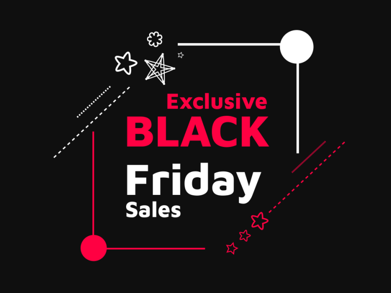 Black Friday Sales Campaign Animated Banner after effect animated gif banner black black friday black friday sale offer