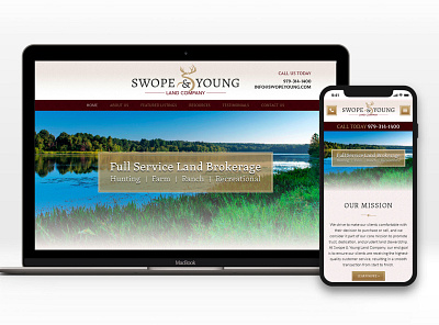 Land Company Website design graphic design mobile design real estate website website design