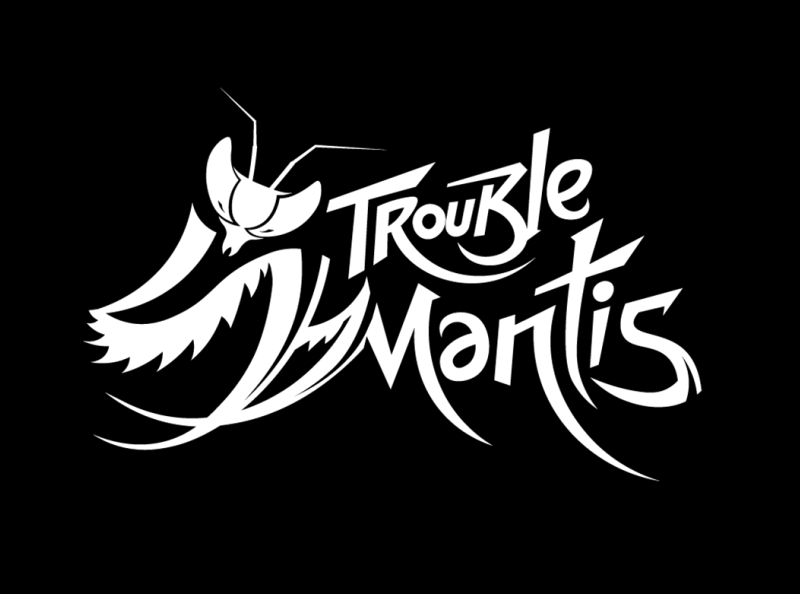 Trouble Mantis Clothing Company Logo brand clothing fashion graffiti lettering logo typography