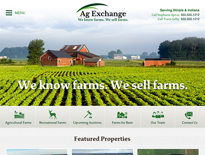 Farm sale website design design farm logo website website design