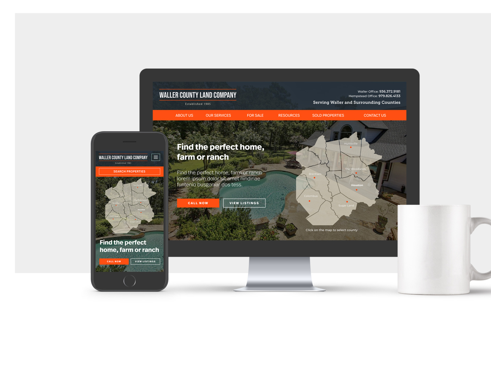 Land Company Responsive Design Showcase by Zoltan Kosa on Dribbble