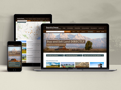 Ranch sales website design creative direction graphic design logo design mobile design real estate responsive web design ui design website design
