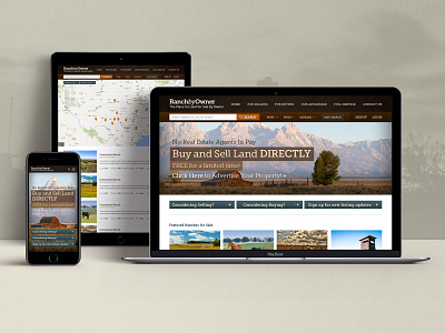 Ranch sales website design