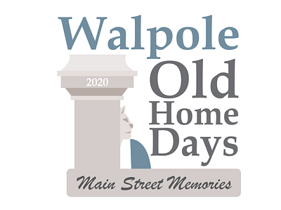 Walpole Old Home Days 2020 Logo design illustration logo